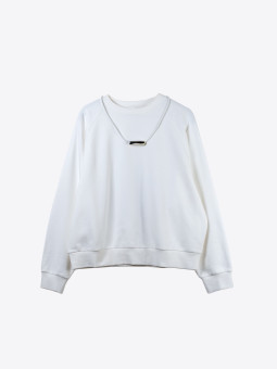 A2 airbag craftworks x david rauer wach sweatshirt w/ ceramic detail 