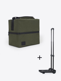 A2 heavy duty nylon olive stealth edition + trolley bundle