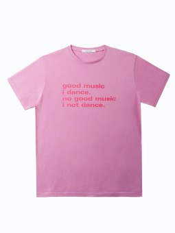 airbag craftworks good music i dance | neon pink on pink