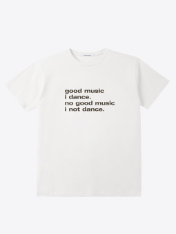 airbag craftworks  good music i dance | off-white with black