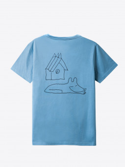 airbag craftworks house dog | back print | dolphin blue