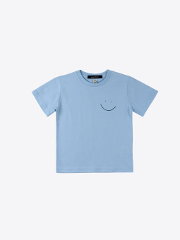airbag craftworks children t-shirt | simply happy | sky blue