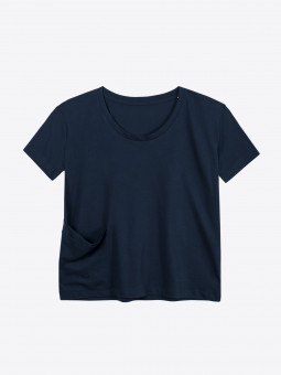 A2 womens pick pocket shirt | night blue
