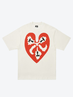 the trilogy tapes ttt | heart shirt | white