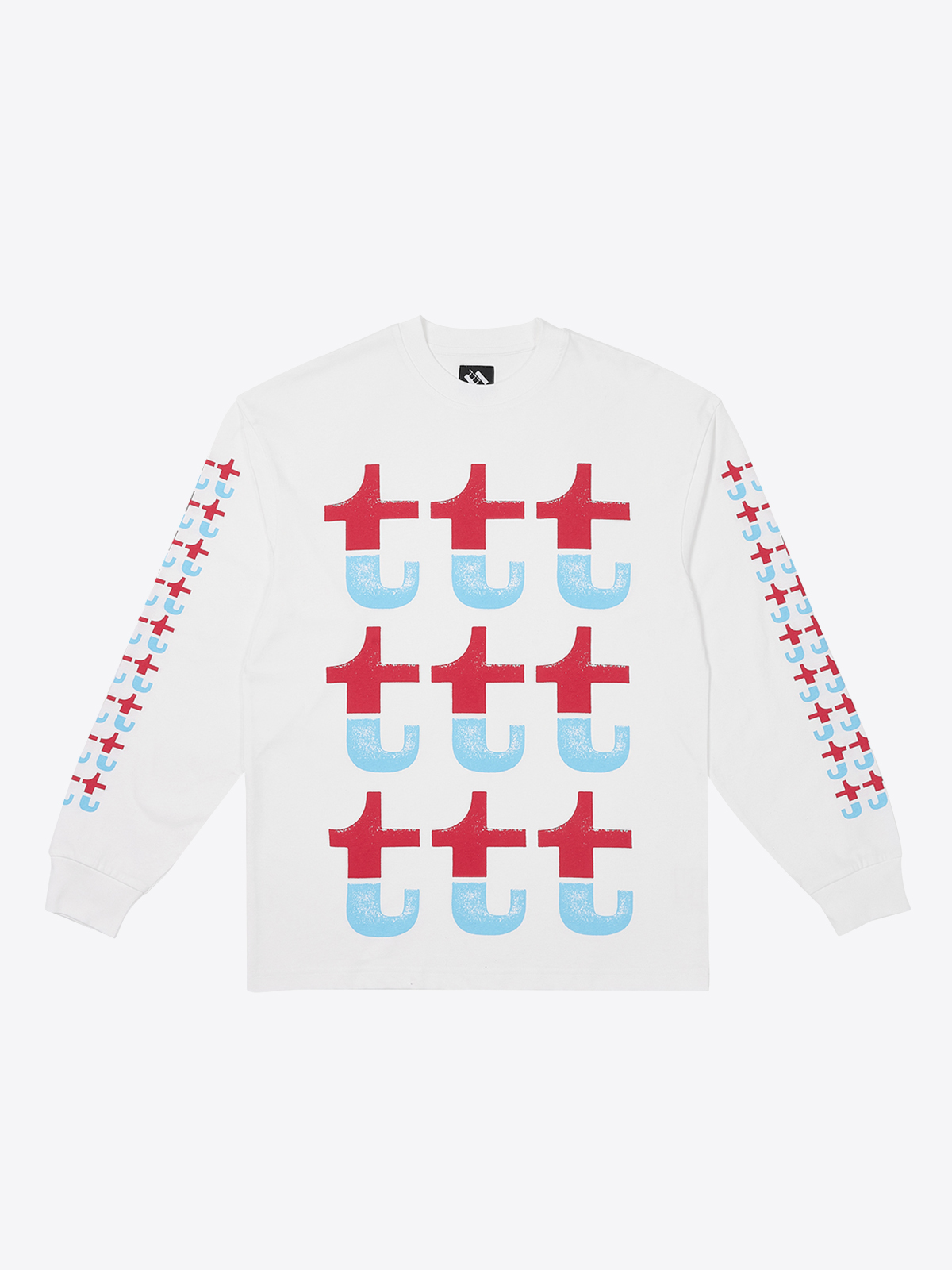 the trilogy tapes ttt  | RED AND BLUE SPLIT LONGSLEEVE