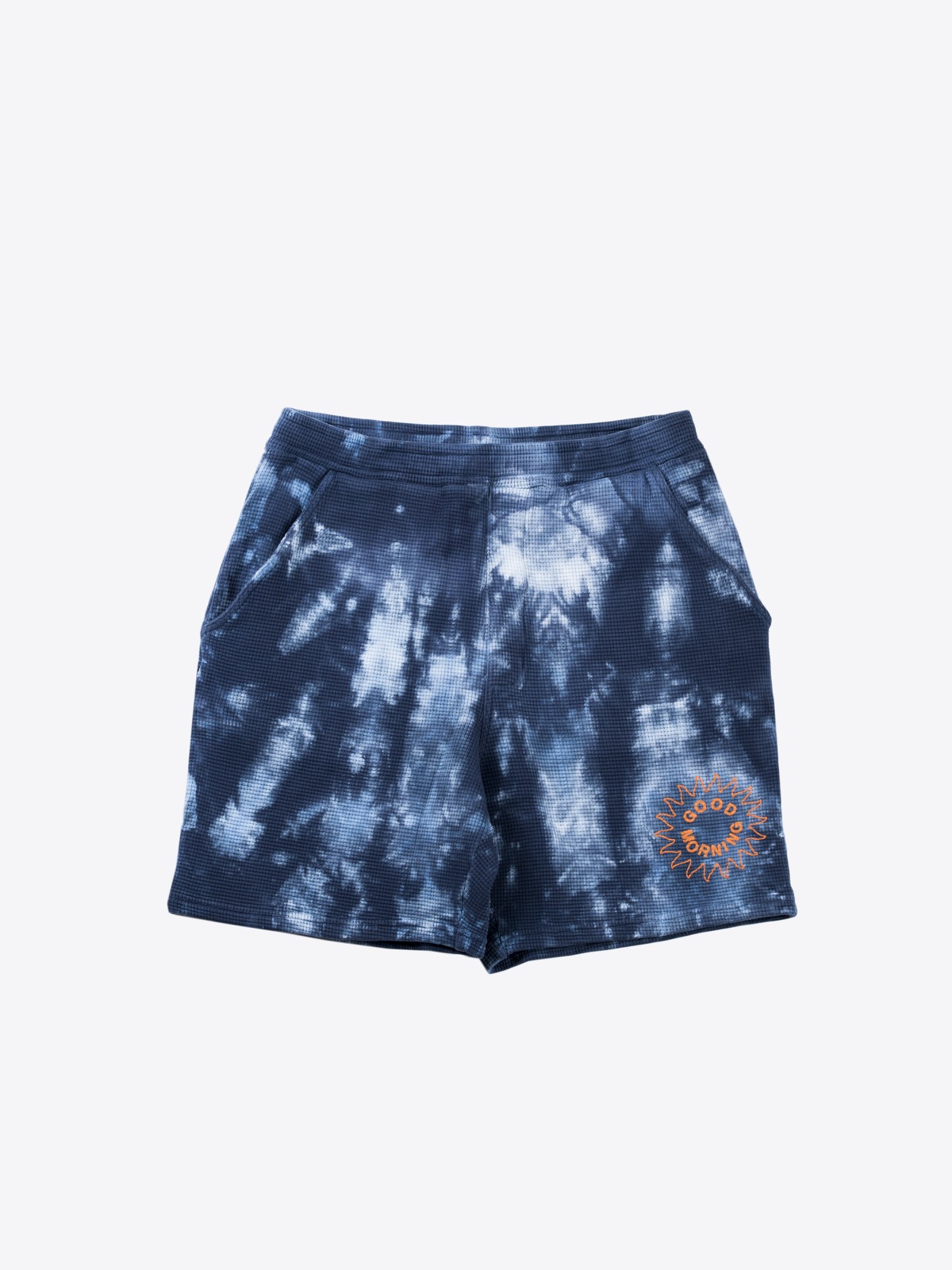 good morning tapes good morning tapes | waffle short 17" blue tie dye