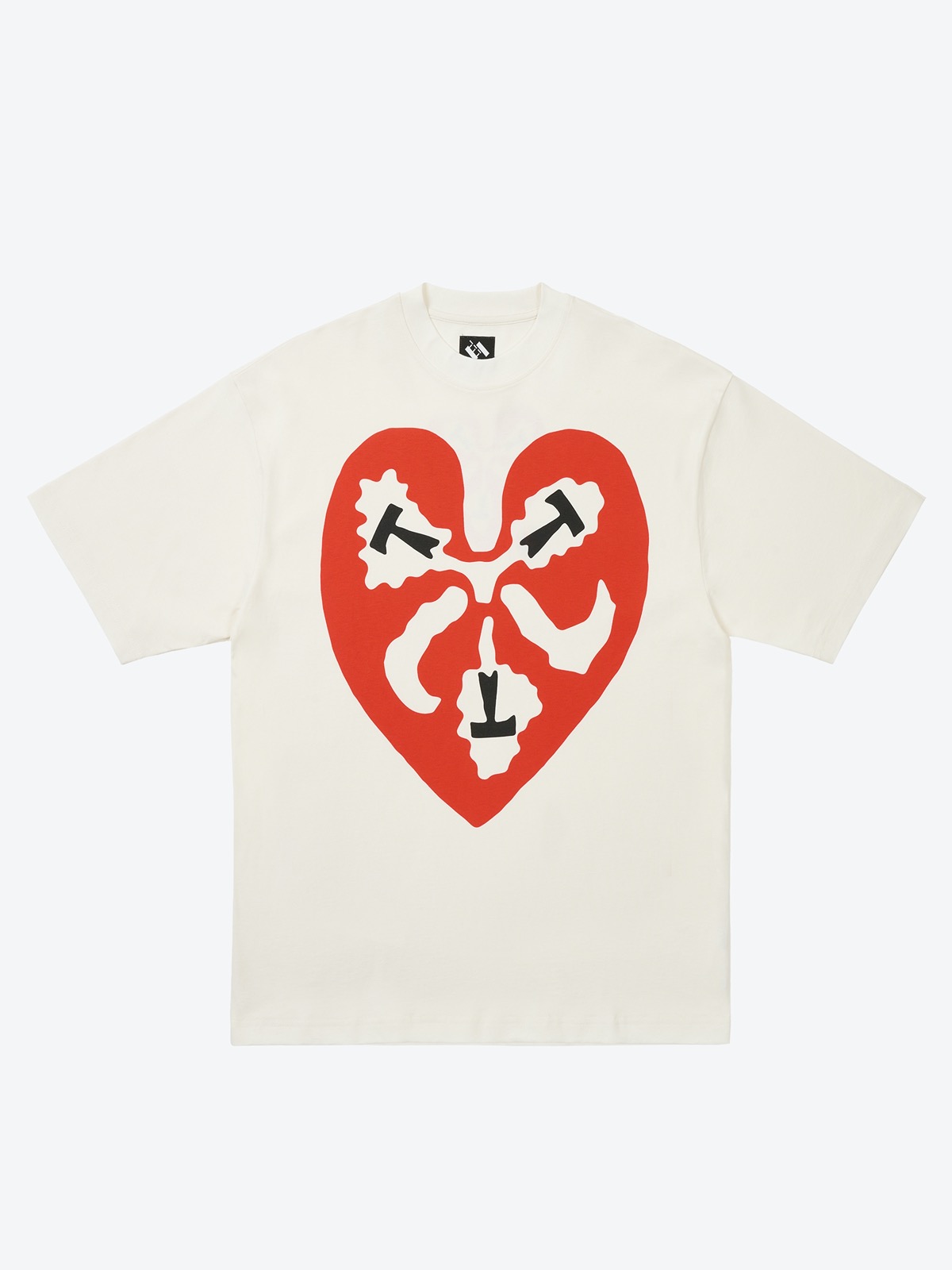 the trilogy tapes ttt | heart shirt | white